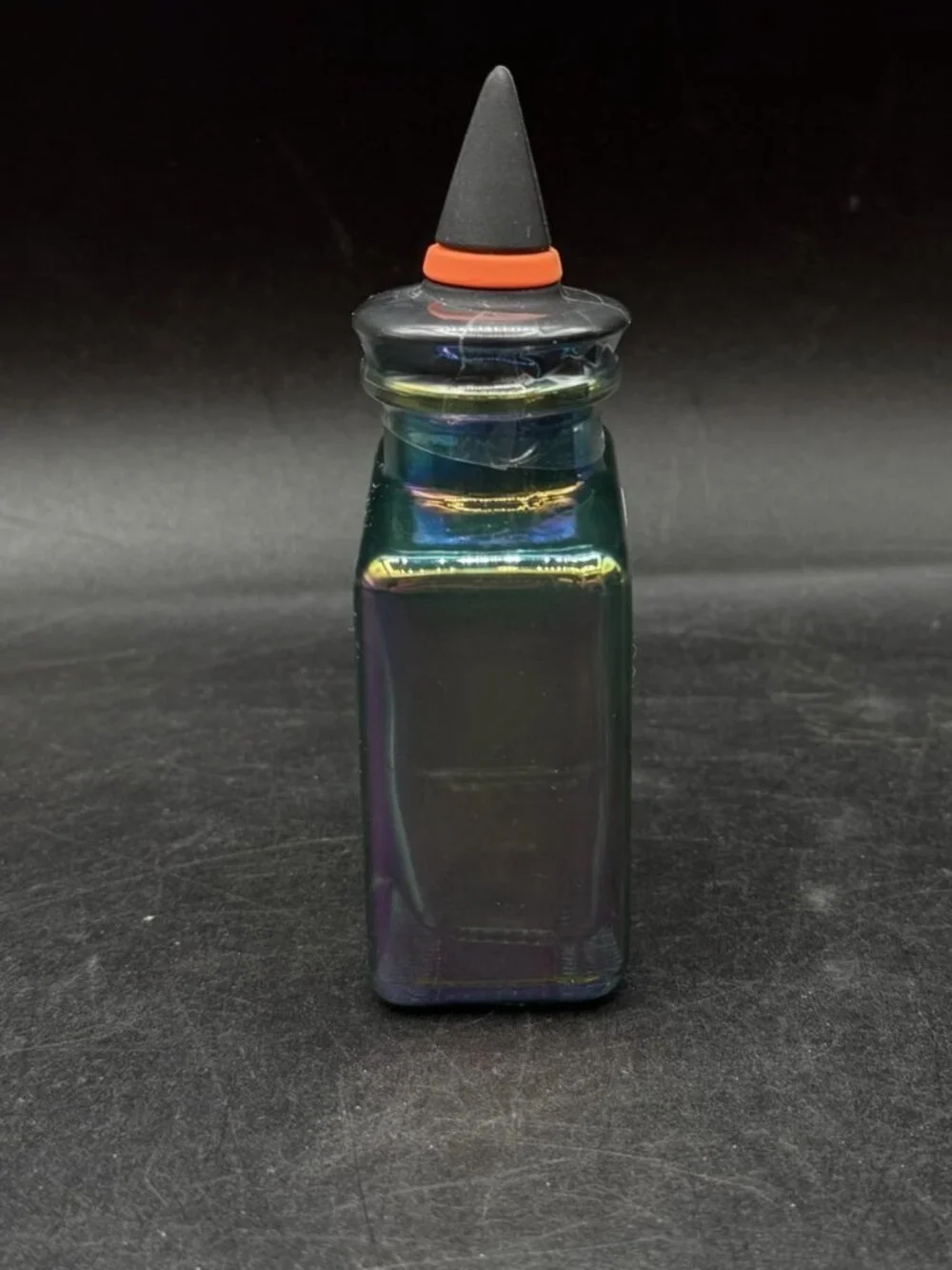 Target Mini Glass Green Tonic Potion Bottle Witch’s Hat Iridescent Halloween NEW